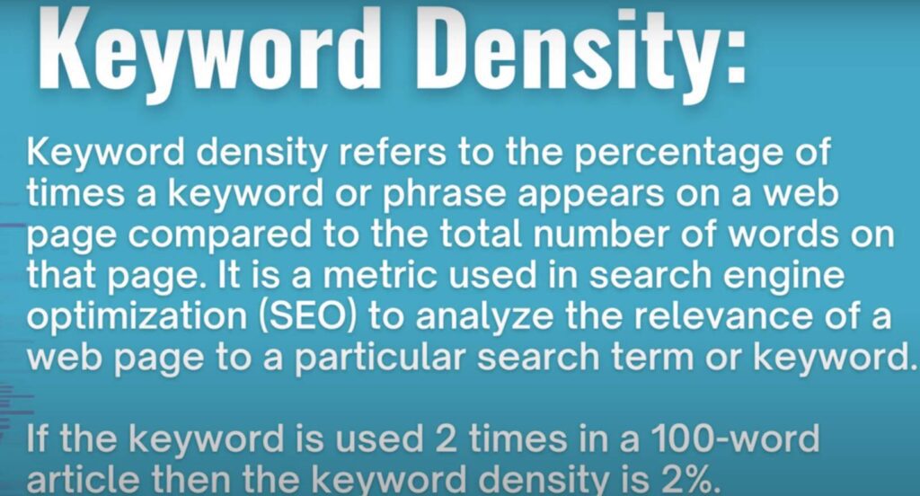 What is a Good Keyword Density