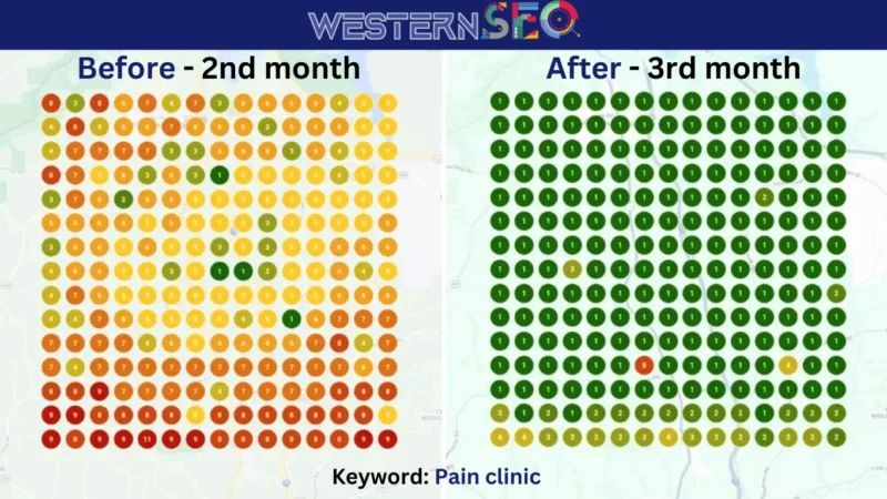 Pain management clinic Map Ranking insight
